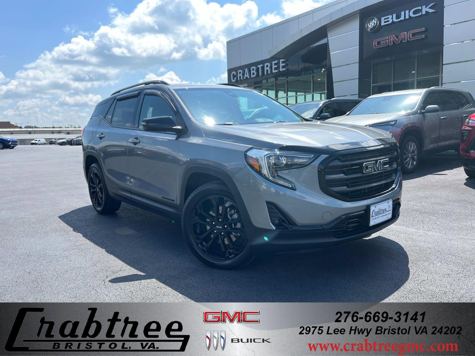 Used 2020 Satin Steel Metallic GMC SLT image 1