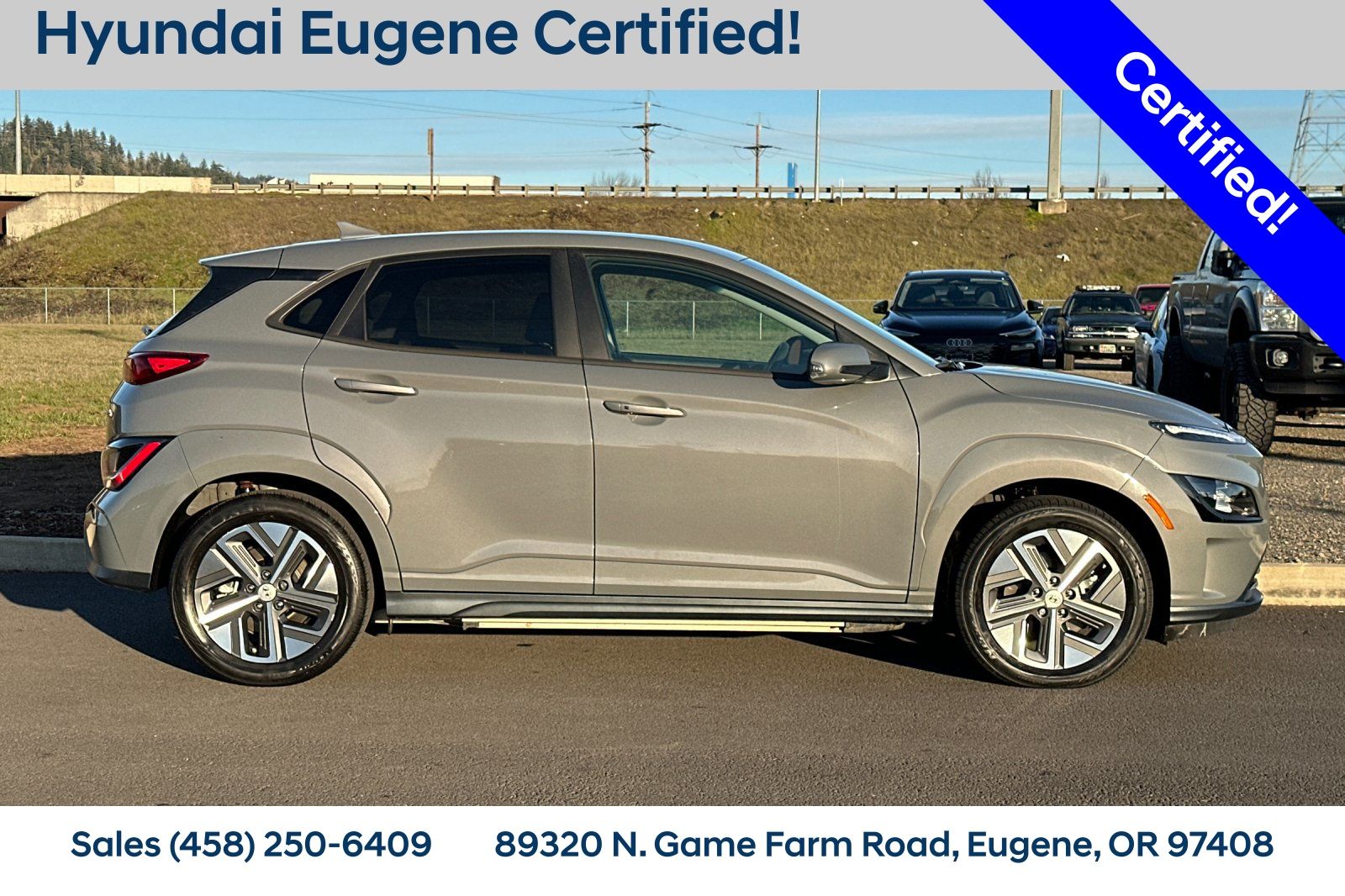 Certified 2023 Hyundai Kona EV SE with VIN KM8K23AG5PU168876 for sale in Eugene, OR