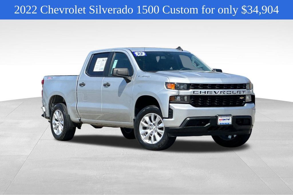 Used 2022 Silver Ice Metallic Chevrolet Custom image 1