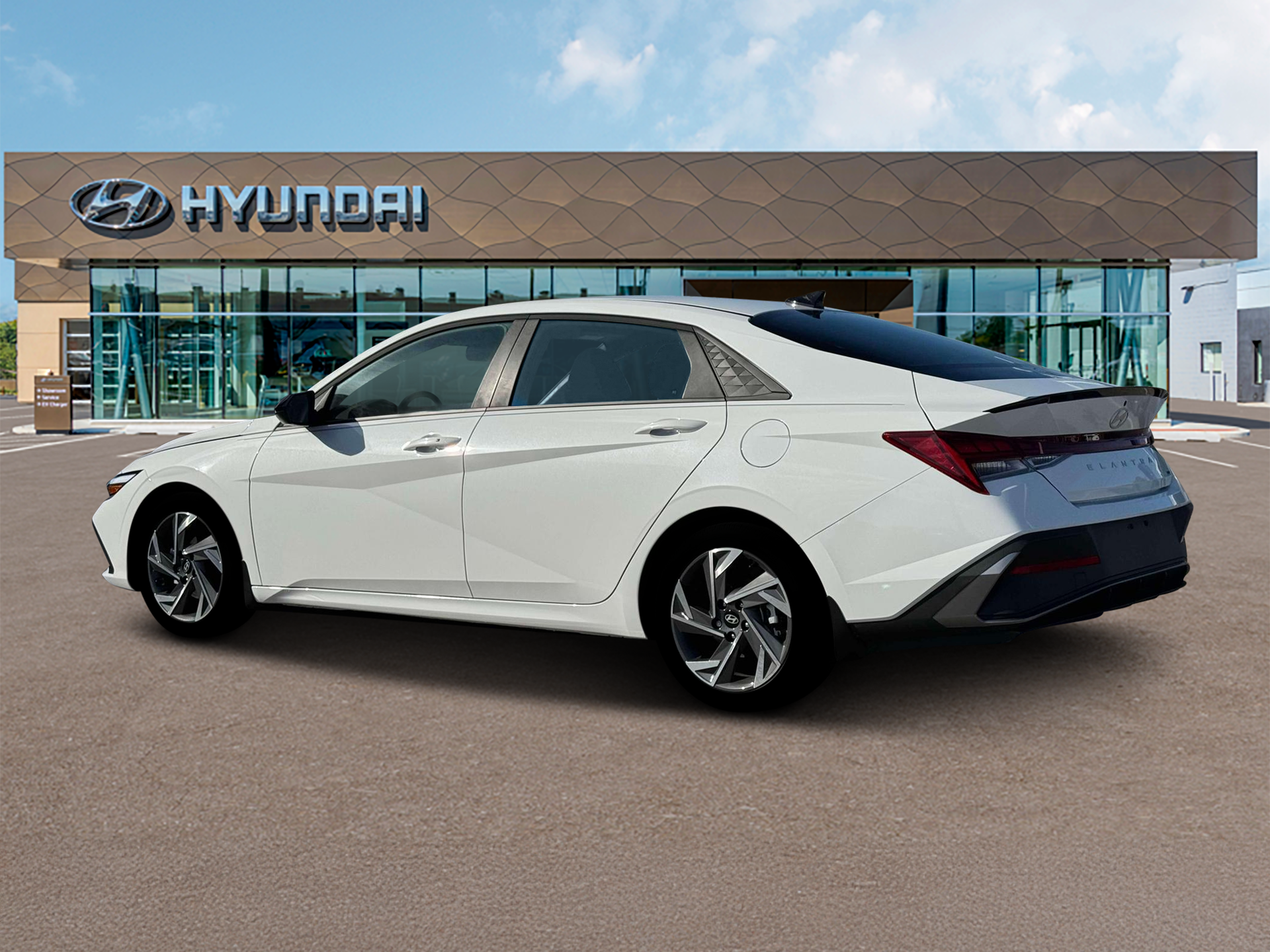 New 2025 White Hyundai SEL Sport image 4