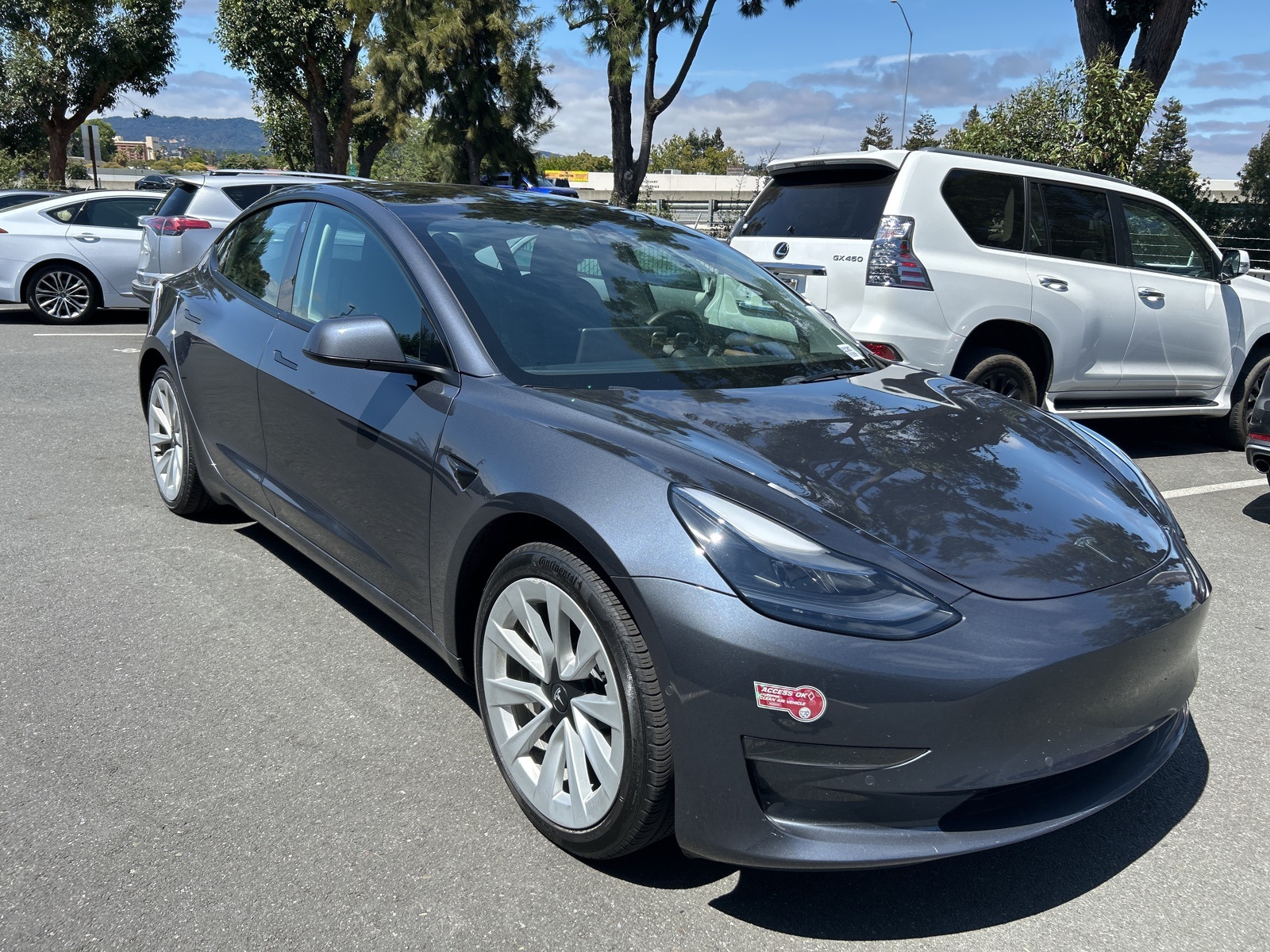 Used 2022 Tesla Model 3 Base with VIN 5YJ3E1EA8NF357425 for sale in Concord, CA