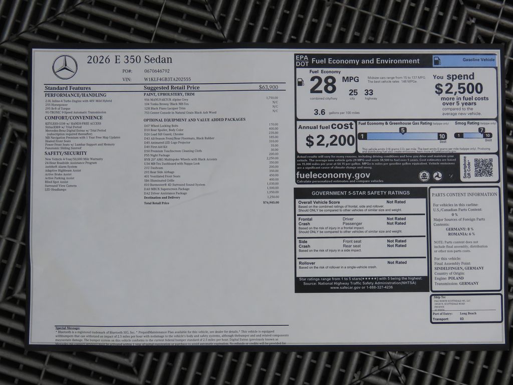2026 Mercedes Benz E 350 photo 9