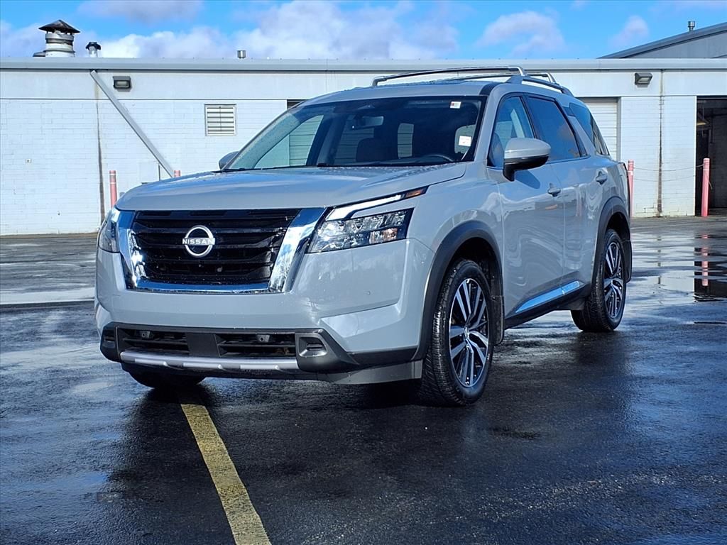 Certified 2025 Nissan Pathfinder Platinum with VIN 5N1DR3DKXSC233840 for sale in Kansas City