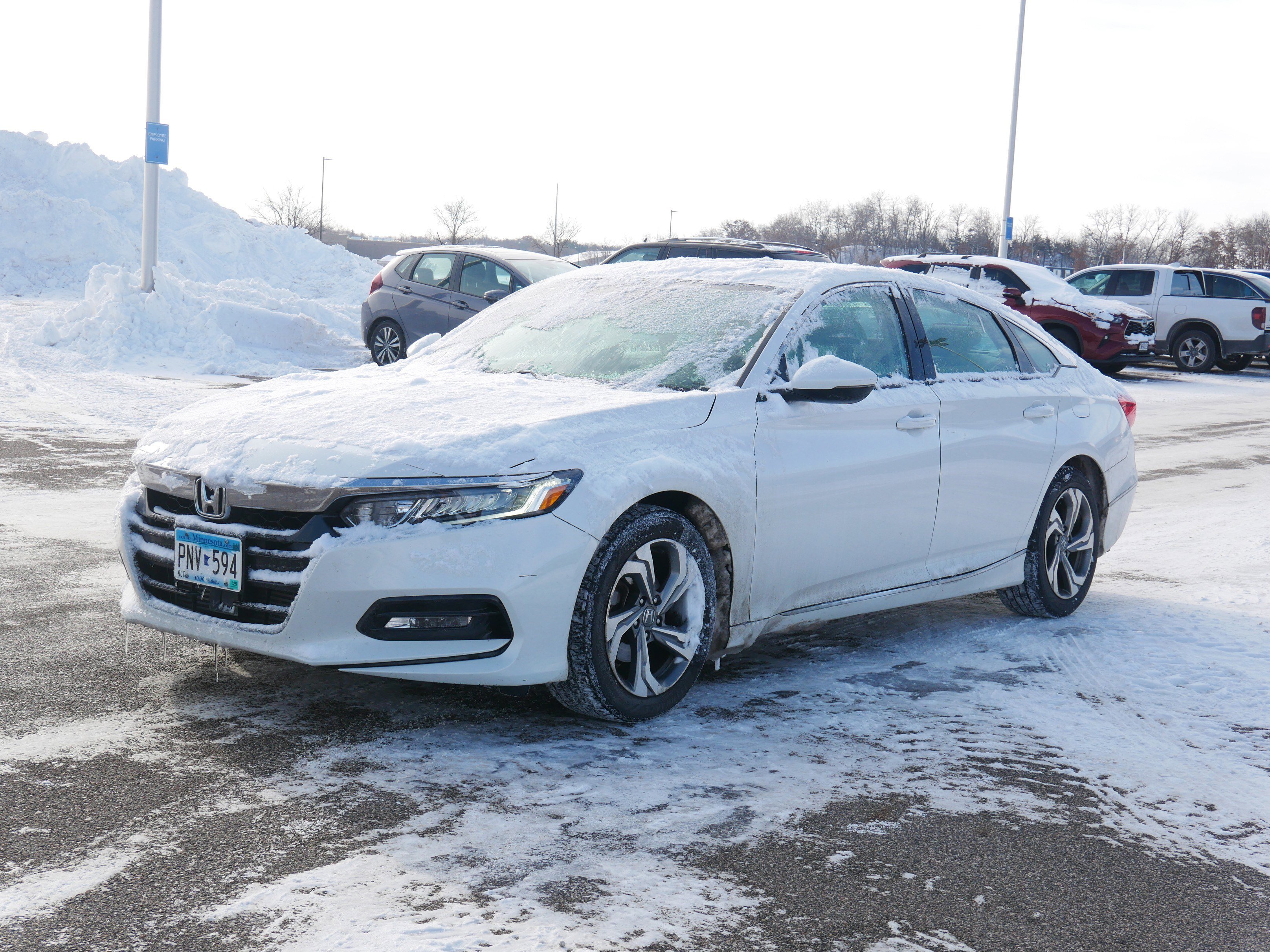 Used 2018 Honda Accord EX-L with VIN 1HGCV1F56JA040104 for sale in Waite Park, Minnesota