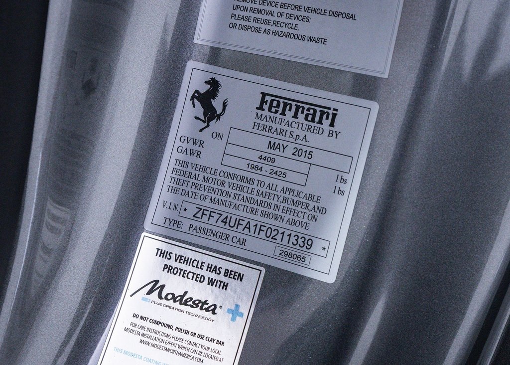 Certified Used 2015 Gray Ferrari Berlinetta image 25