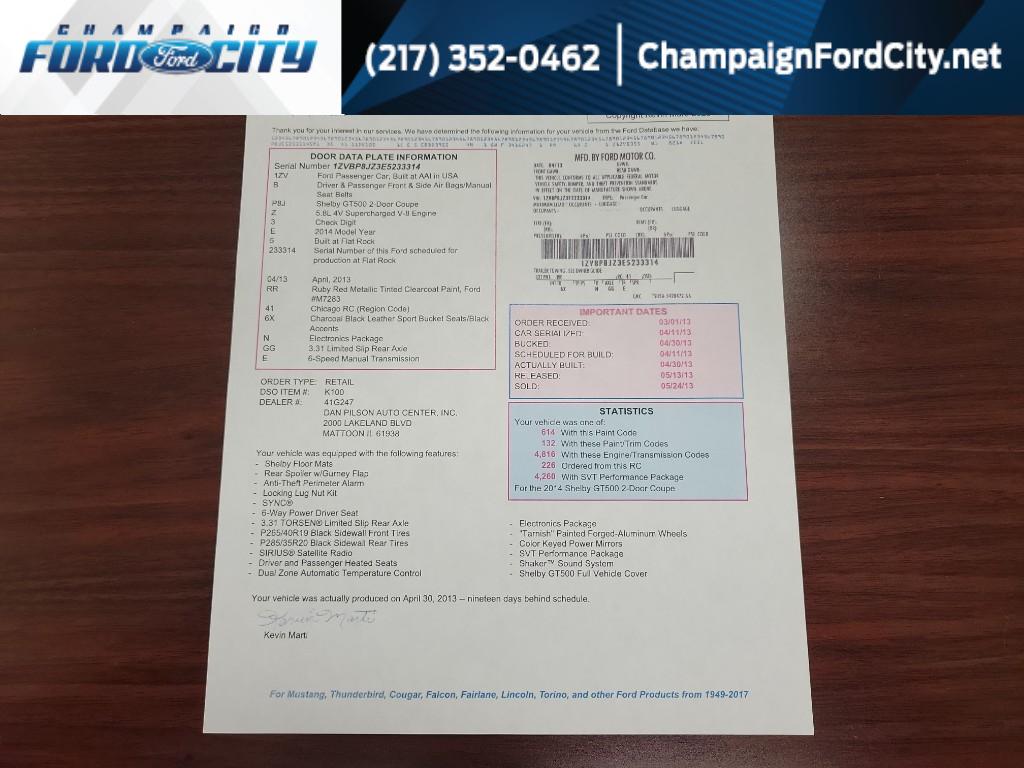 2014 Ford Mustang Shelby GT500's photo