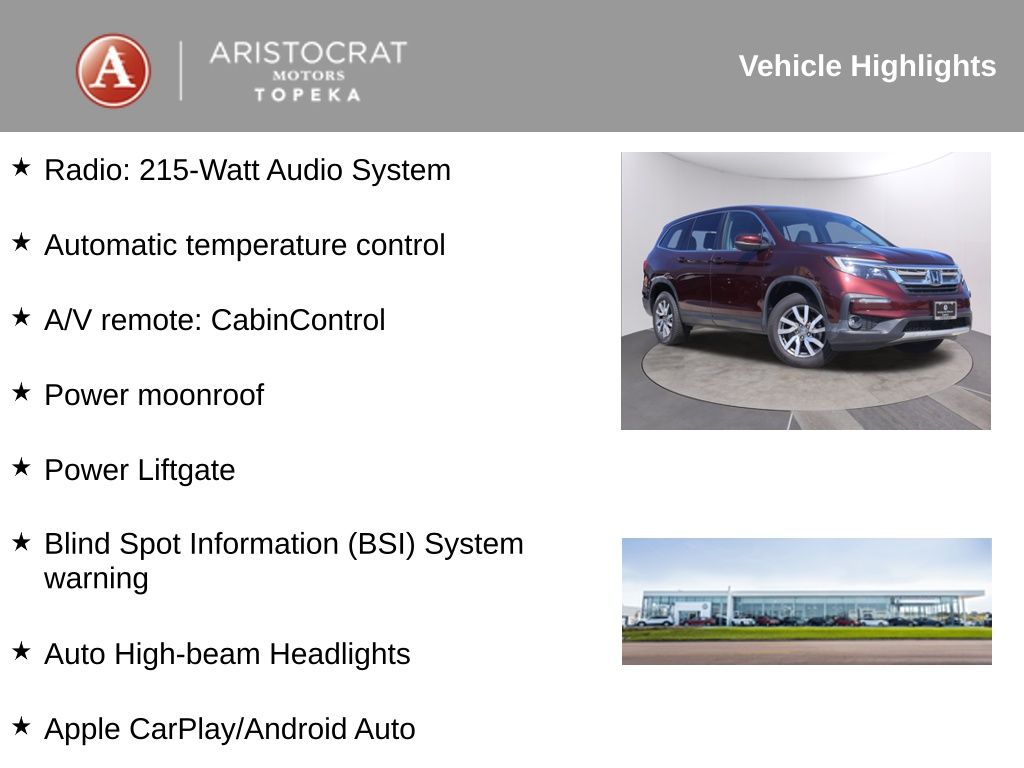 Used 2020 Honda Pilot EX-L with VIN 5FNYF6H54LB041970 for sale in Kansas City