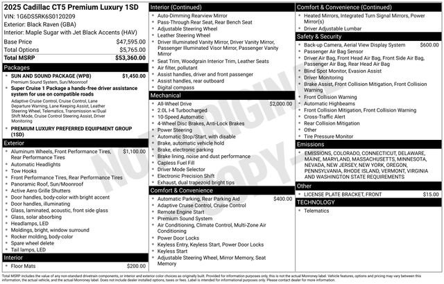 2025 Cadillac CT5 Premium Luxury's photo