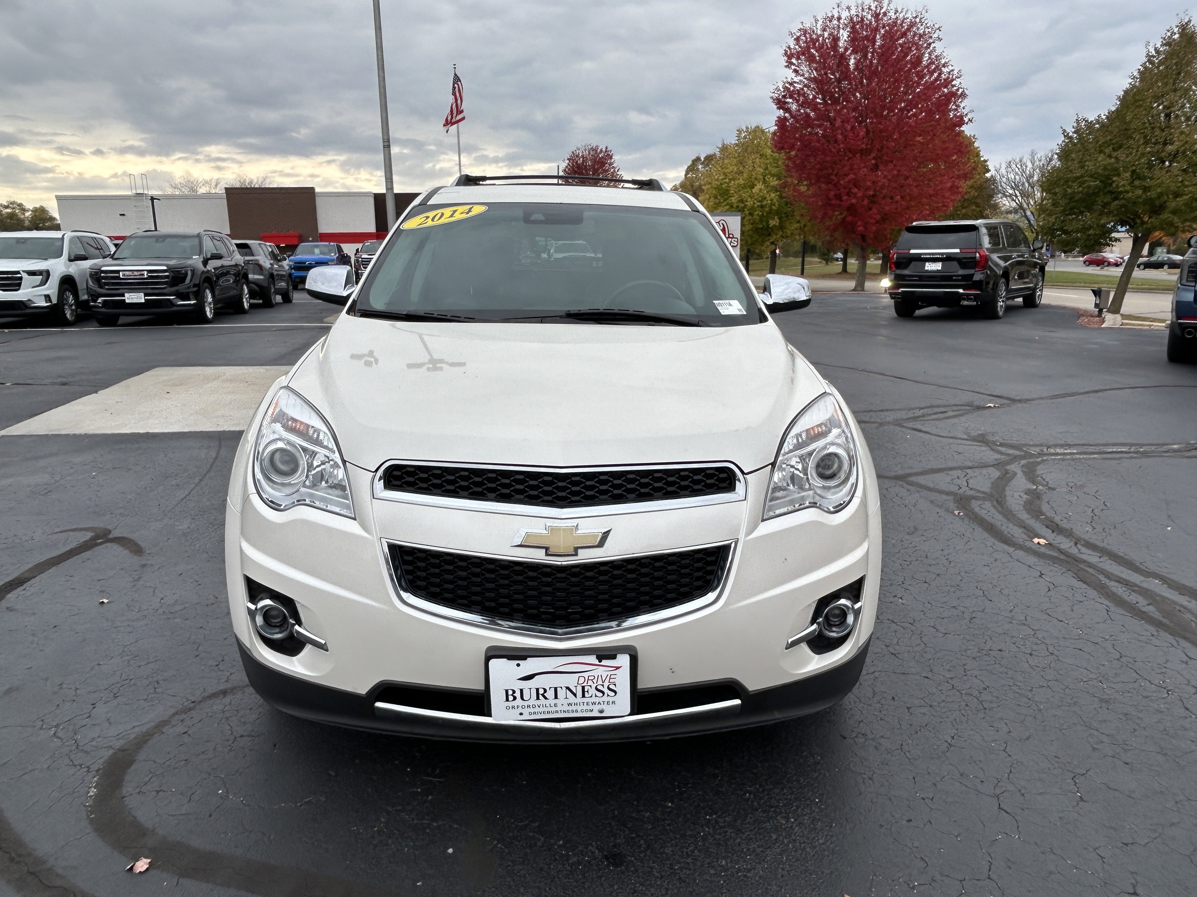 Used 2014 Chevrolet Equinox LTZ with VIN 1GNFLHEK1EZ127649 for sale in Whitewater, WI