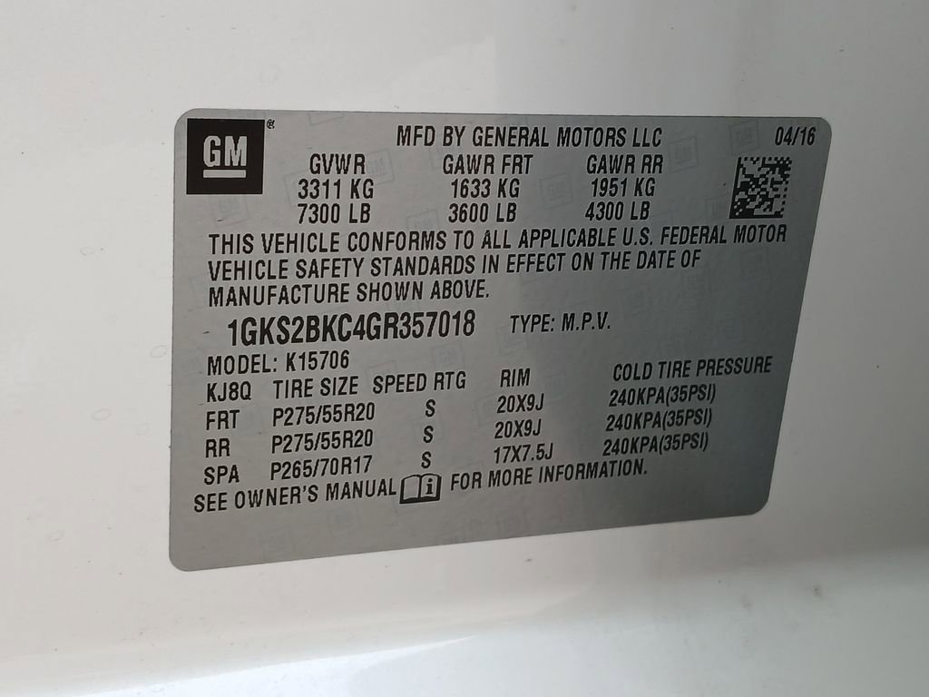 2016 Gmc Yukon SLT photo 34