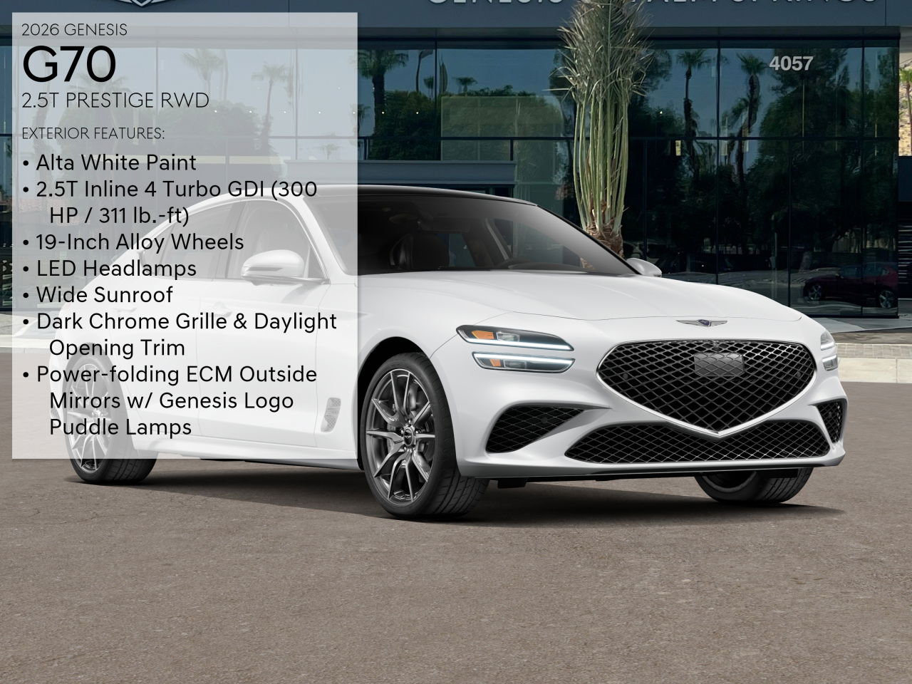 2026 Genesis G70 2.5T Prestige photo 3