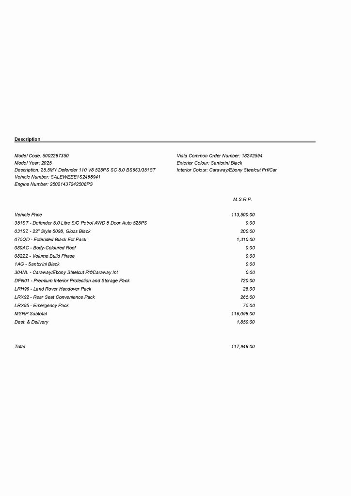 2025 LAND ROVER DEFENDER - Image 3