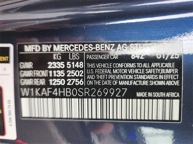 2025 Mercedes Benz C 300 4MATIC photo 28