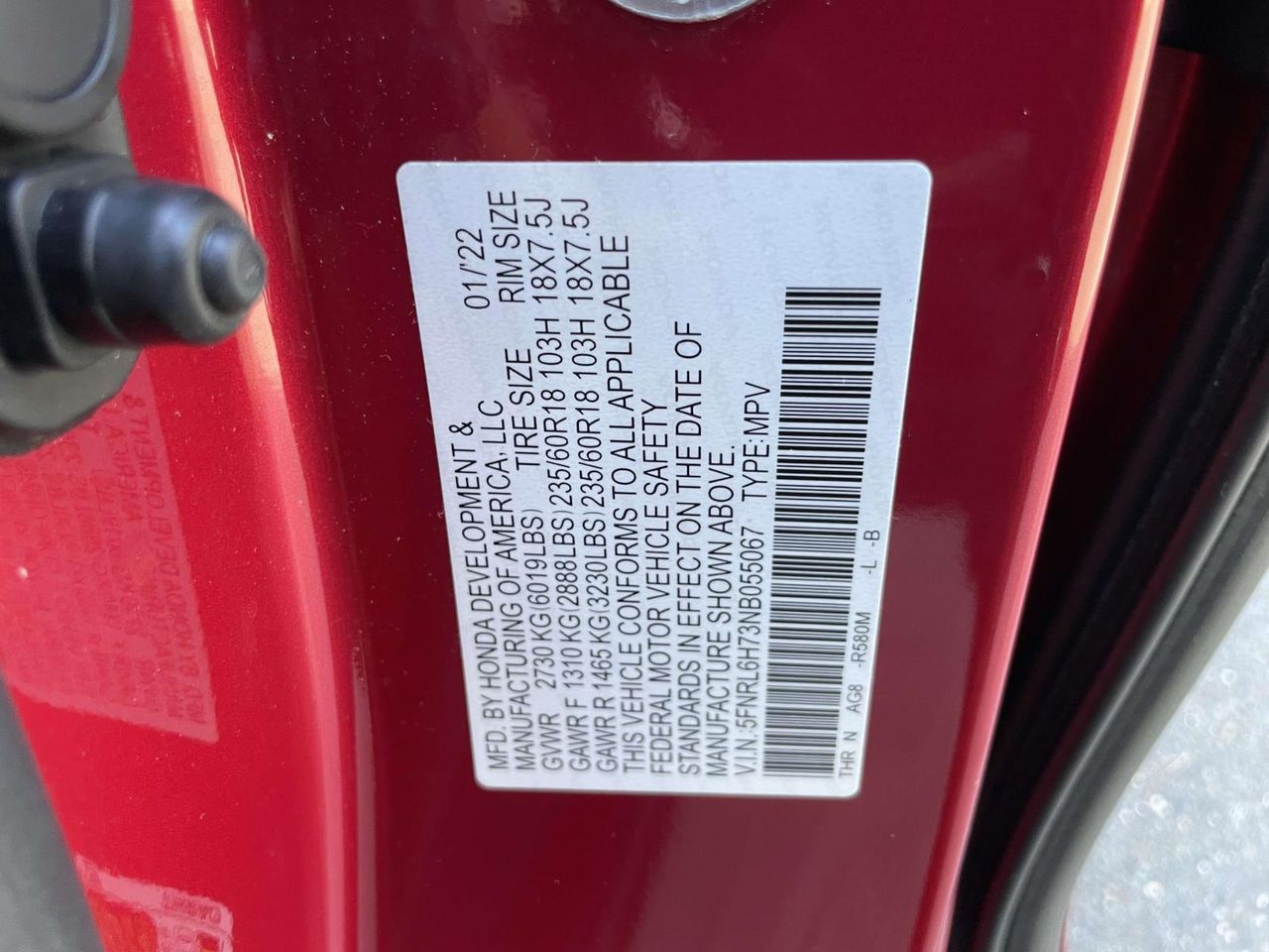 2022 Honda Odyssey EX-L photo 10