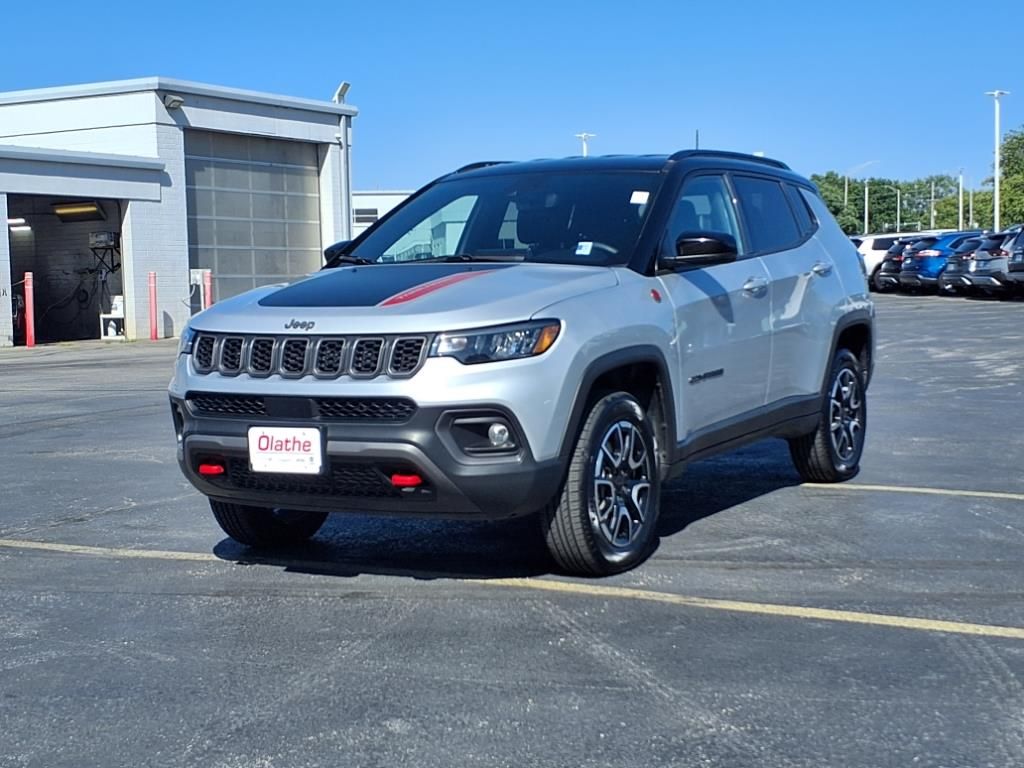 Used 2024 Jeep Compass Trailhawk with VIN 3C4NJDDNXRT117620 for sale in Kansas City