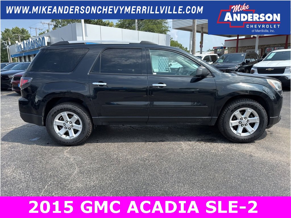 Used 2015 GMC Acadia SLE2 with VIN 1GKKRPKD3FJ227441 for sale in Merrillville, IN