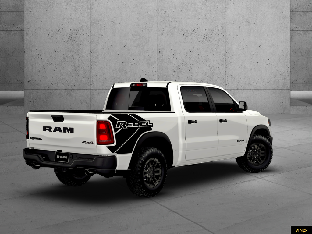 New 2026 Bright White Clear-Coat Exterior Paint RAM Rebel image 4