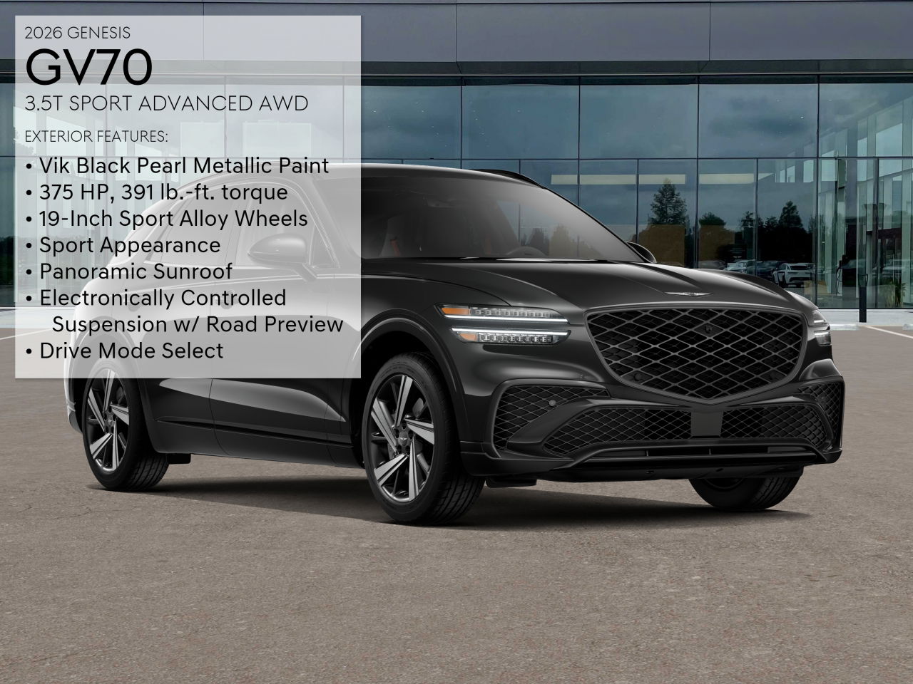 2026 Genesis GV70 3.5T Sport Advanced photo 3