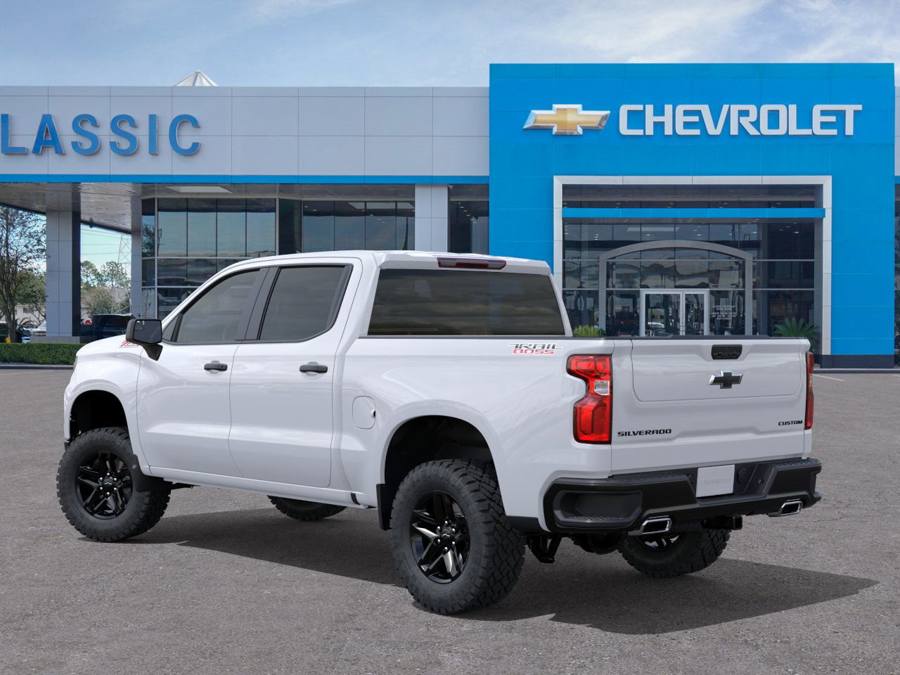 2026 Chevrolet Silverado 1500 Custom Trail Boss White at Classic Elite Chevrolet Hwy 6