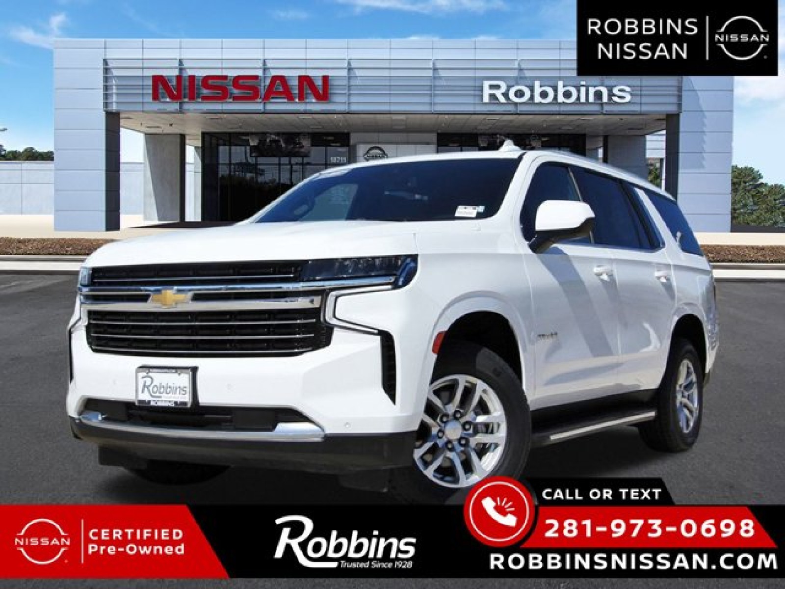 2023 Chevrolet Tahoe LT White at Robbins Nissan