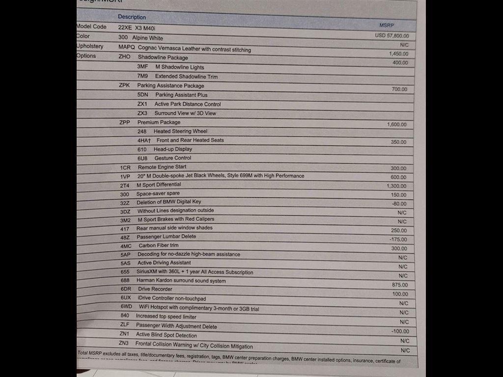 2022 BMW X3 40i's photo