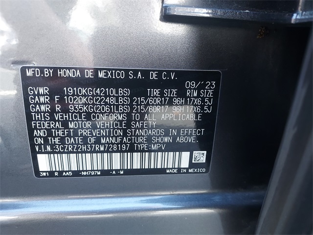 2024 Honda HR-V LX photo 22