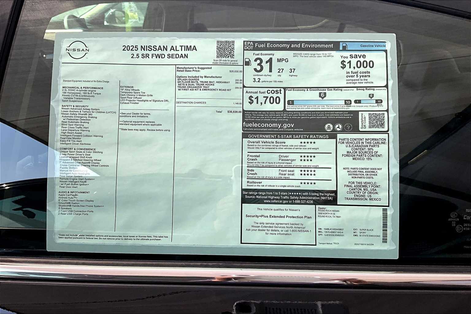 2025 Nissan Altima SR photo 14