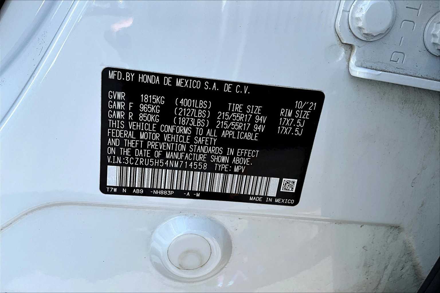 2022 Honda HR-V EX photo 35