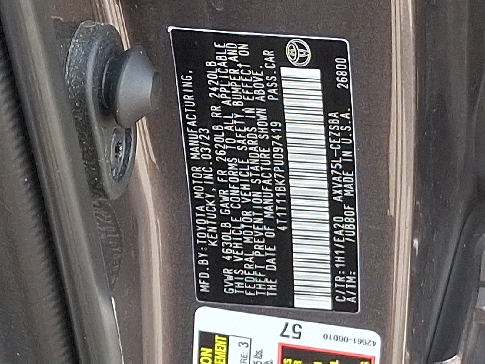 2023 Toyota Camry SE photo 27