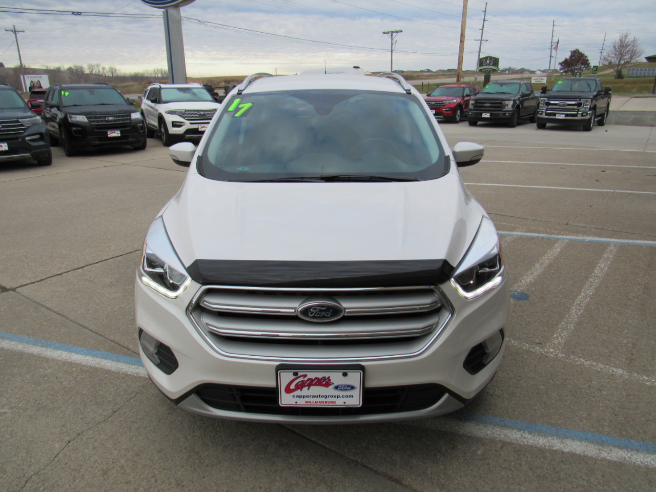 Used 2017 Ford Escape Titanium with VIN 1FMCU0JD2HUC93595 for sale in Williamsburg, IA