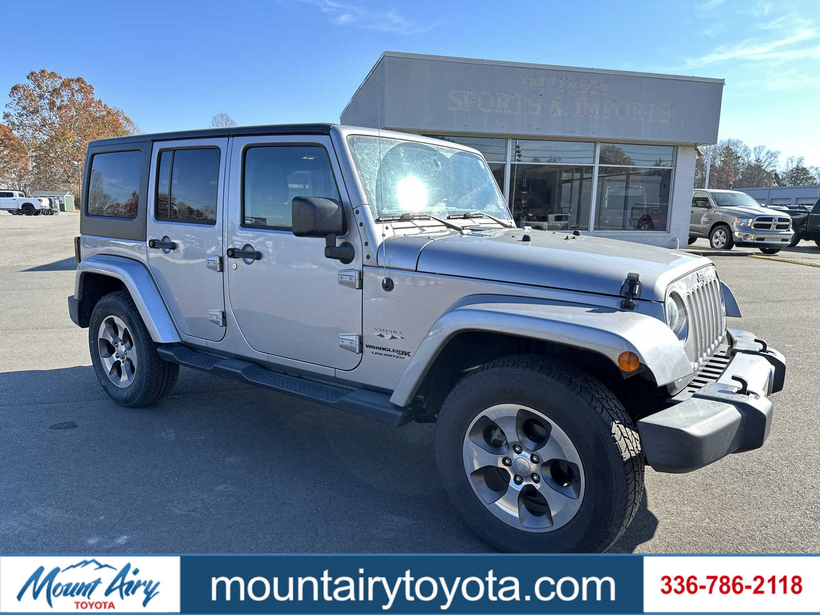 PreOwned 2018 Jeep Wrangler Unlimited Sahara Sport Utility in Mount