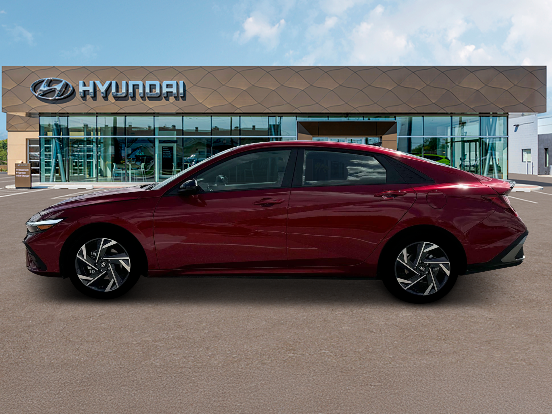 New 2025 Red Hyundai SEL Sport image 3
