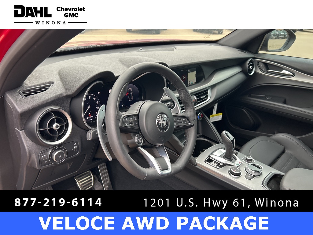 Used 2024 Alfa Romeo Stelvio Veloce with VIN ZASPAKBN0R7D77665 for sale in Winona, Minnesota