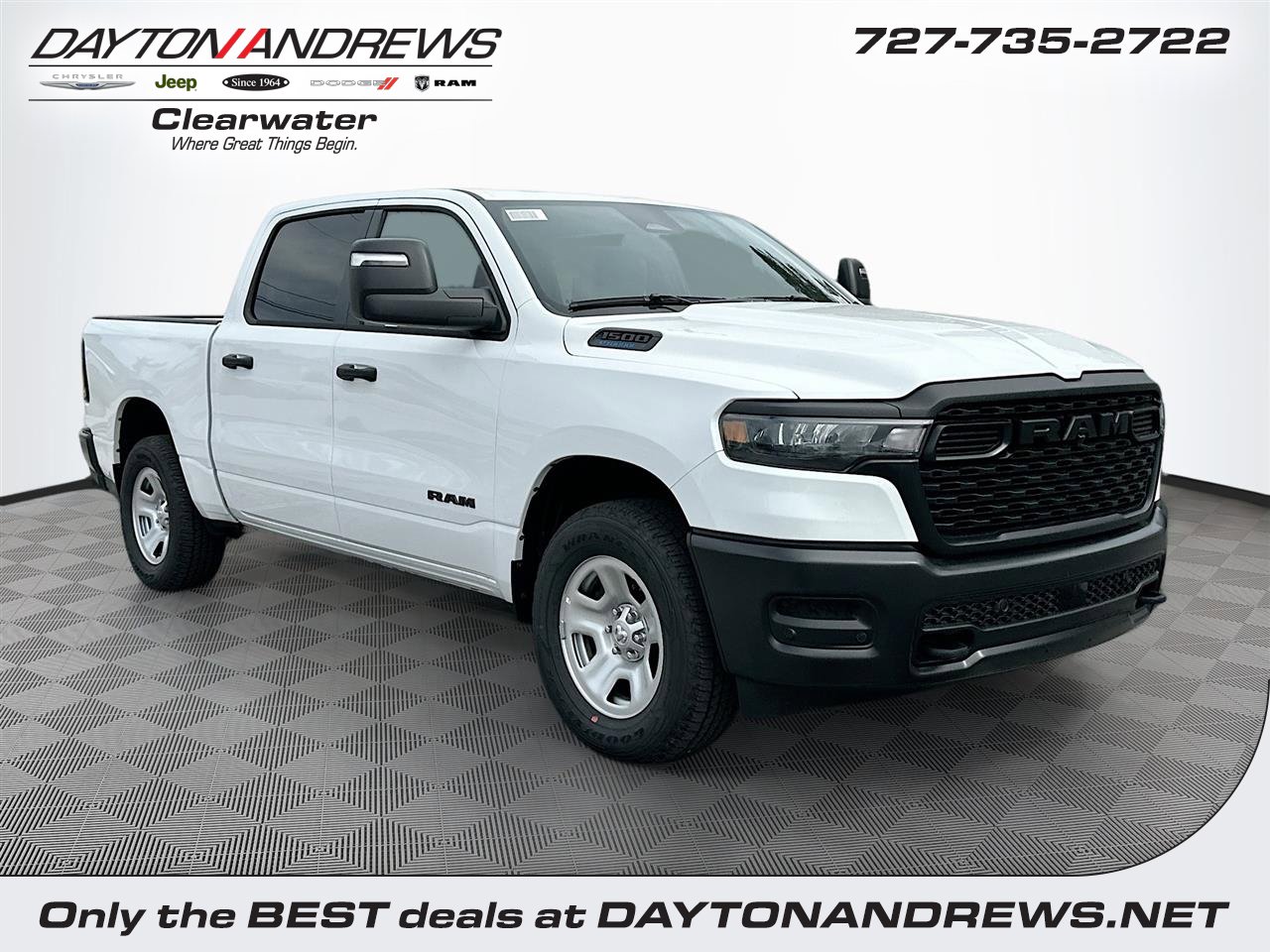 New 2025 Bright White Clear-Coat Exterior Paint RAM Tradesman image 1