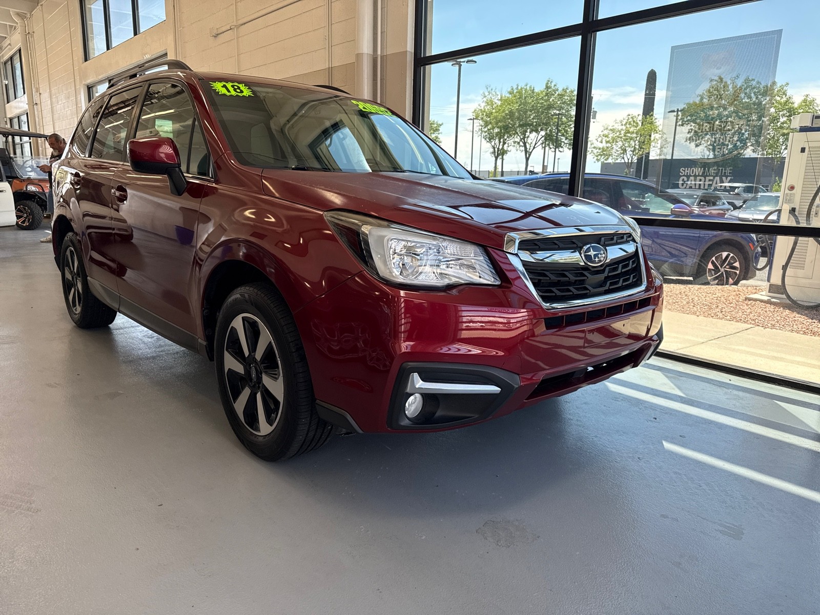 Used 2018 RED Subaru Limited image 3