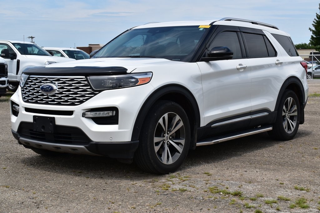 Used 2020 Ford Explorer Platinum with VIN 1FM5K8HC1LGA44593 for sale in Kansas City