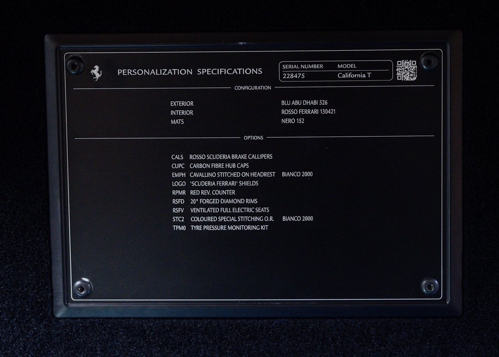 Certified Used 2017 Blu Abu Dhabi Metallic Ferrari T image 34