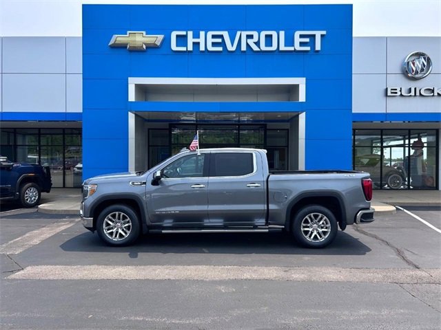 Used 2021 Satin Steel Metallic GMC SLT image 1
