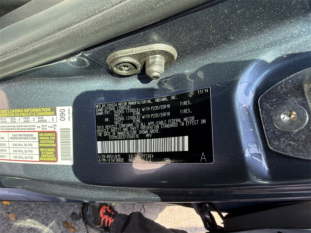 2015 Toyota Sienna Limited photo 5
