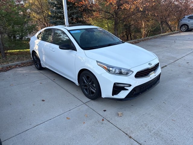 Used 2021 Kia Forte GT-Line with VIN 3KPF34AD2ME282973 for sale in Clive, IA