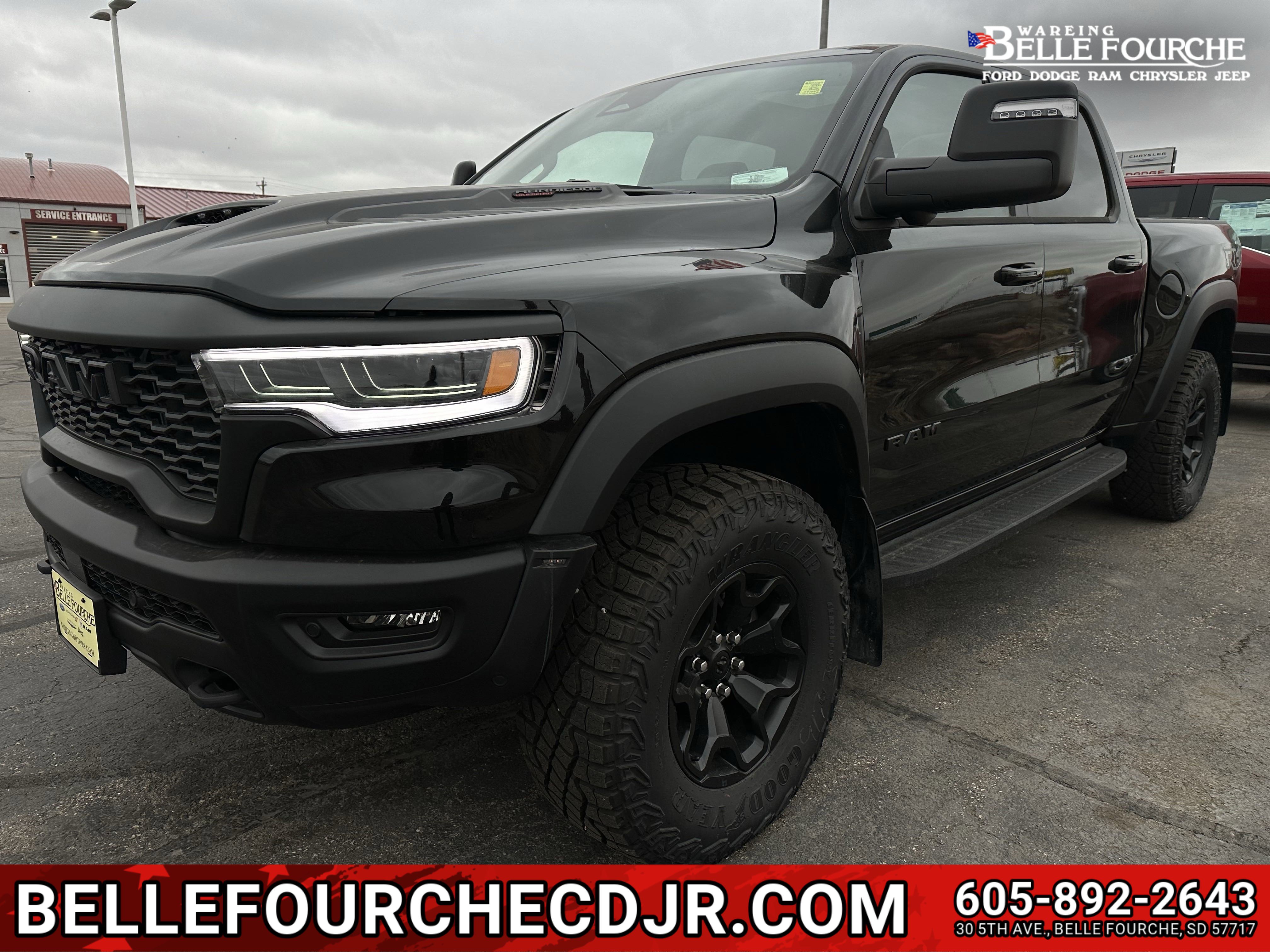 New 2025 Diamond Black Crystal Pearlcoat Ram RHO image 1