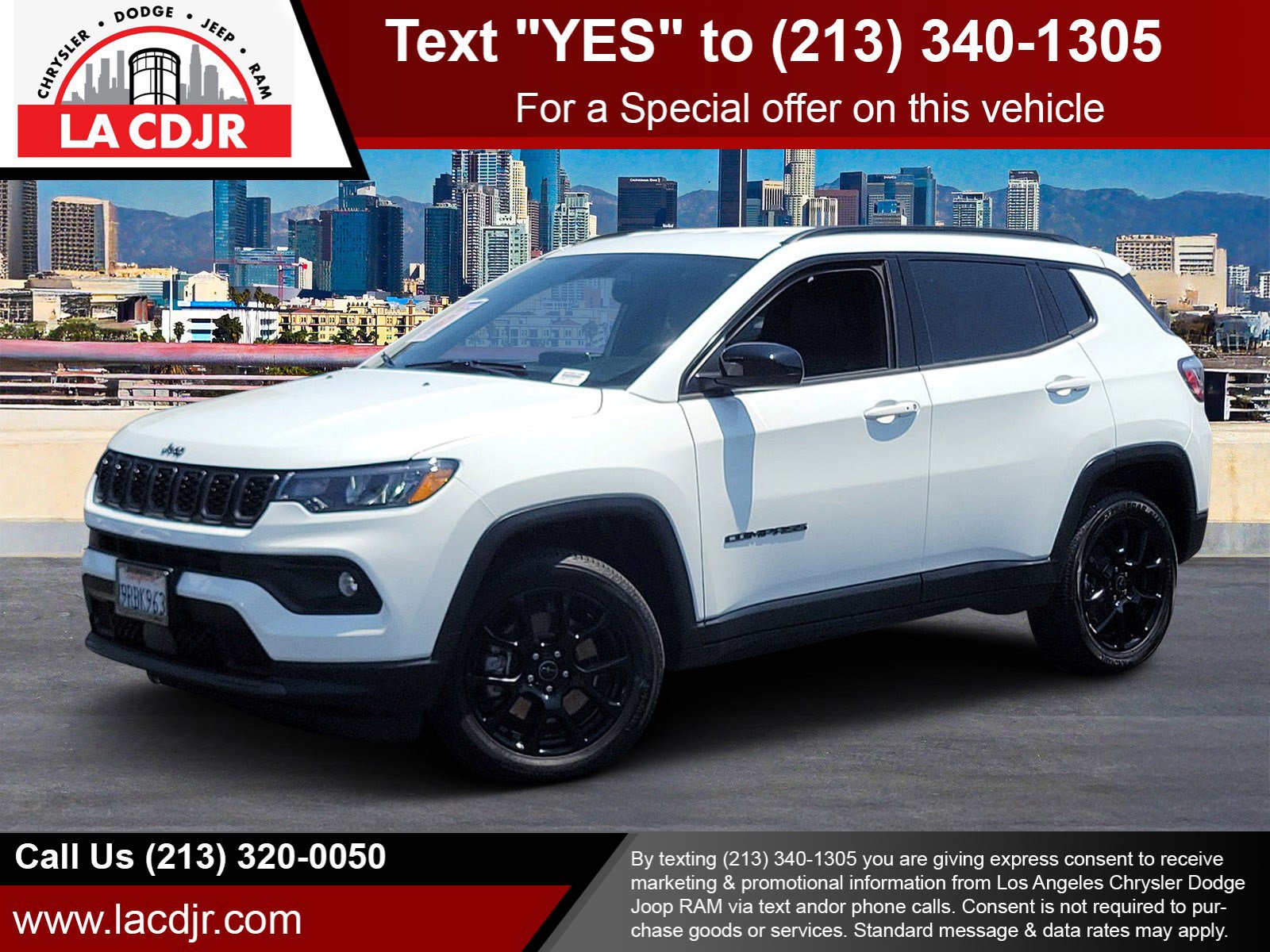 Used 2025 Bright White Clearcoat Jeep Latitude image 1