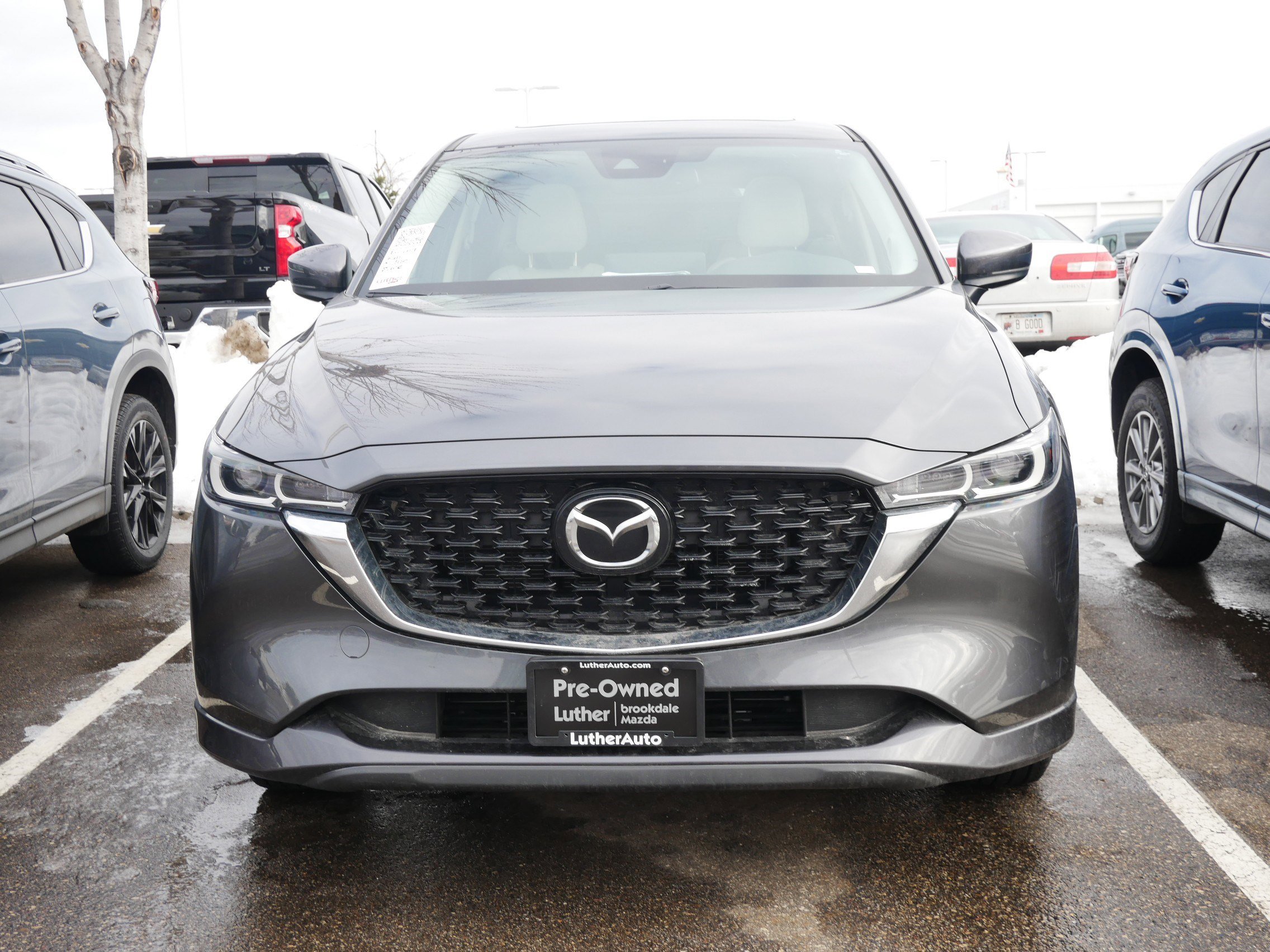 Certified 2025 Mazda CX-5 S Preferred package with VIN JM3KFBCL8S0633638 for sale in Brooklyn Center, Minnesota