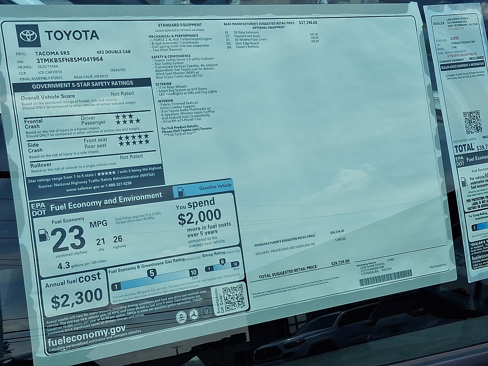 2025 Toyota Tacoma SR5 Double Cab photo 5