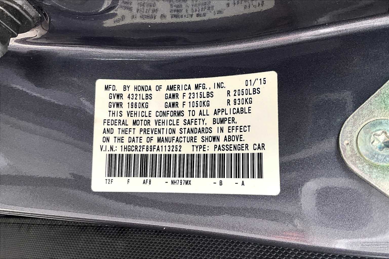 2015 Honda Accord EX-L photo 27