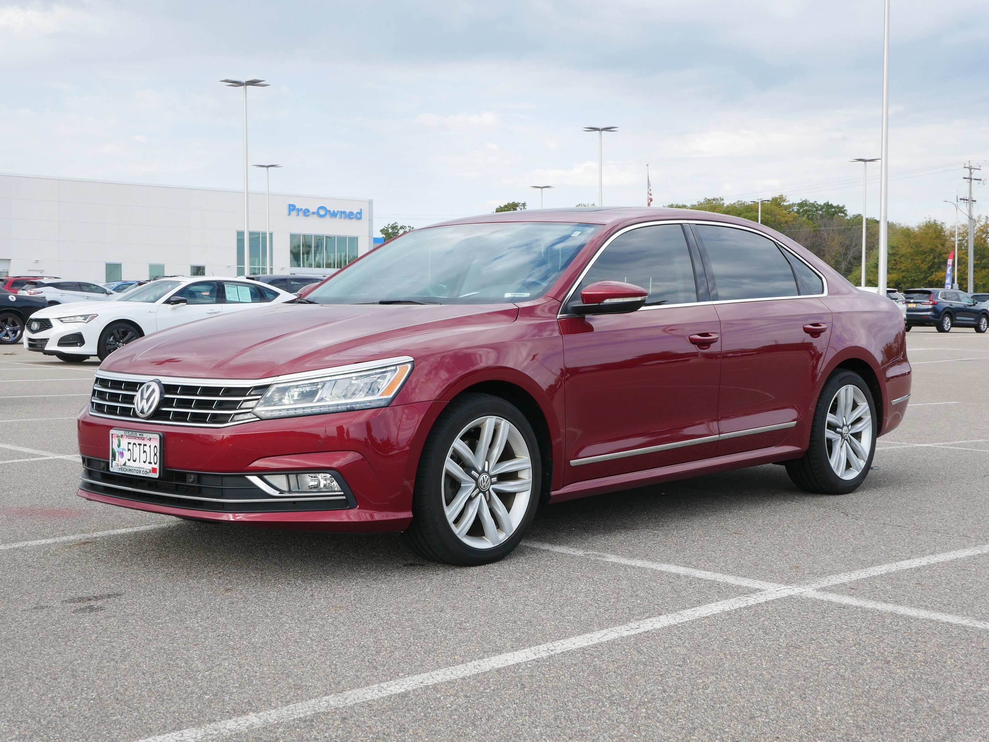 Used 2017 Volkswagen Passat SE with VIN 1VWGT7A35HC007573 for sale in Waite Park, Minnesota