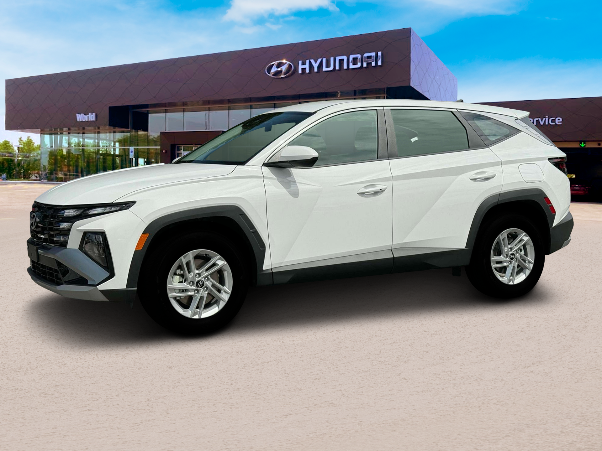 New 2025 Serenity White Pearl Hyundai SE AWD image 2