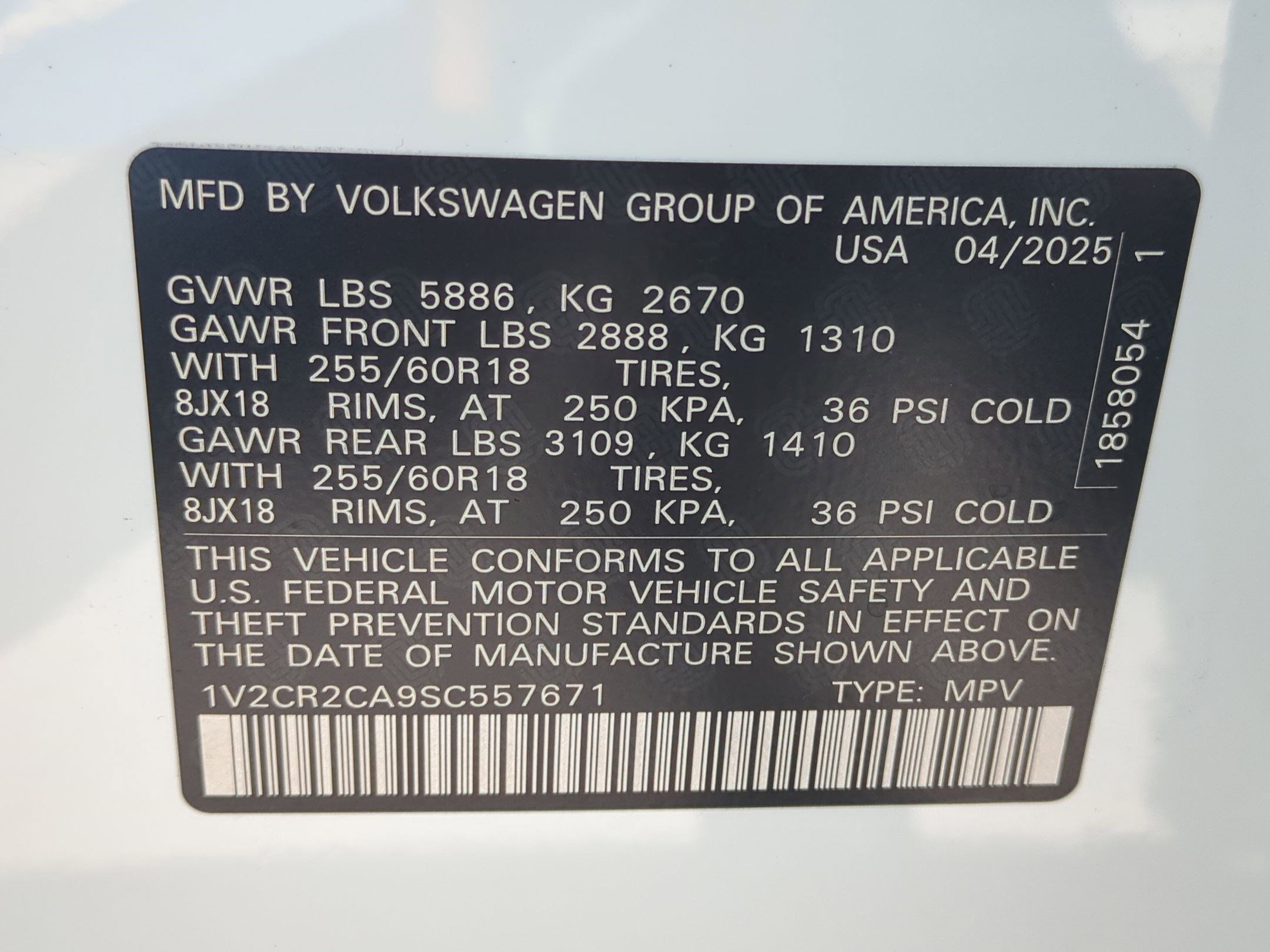 2025 Volkswagen Atlas Peak Edition SE photo 17