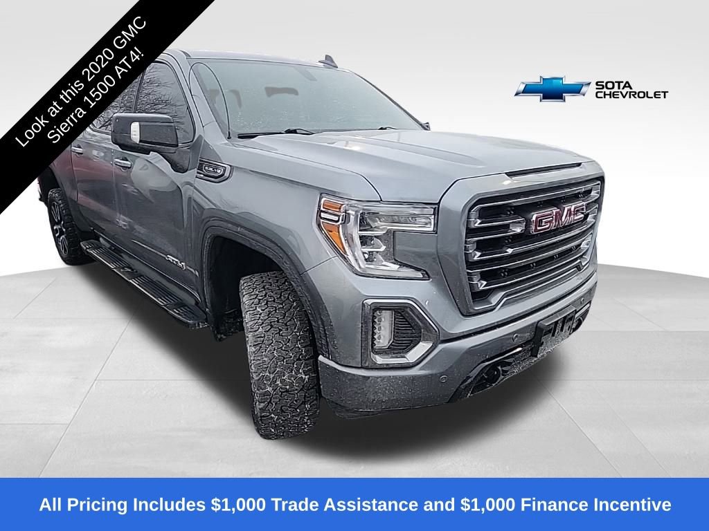 Used 2020 GMC Sierra 1500 AT4 with VIN 1GTP9EED6LZ332912 for sale in Northfield, Minnesota