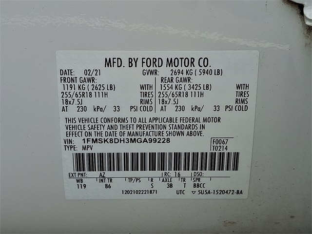 2021 Ford Explorer XLT photo 25